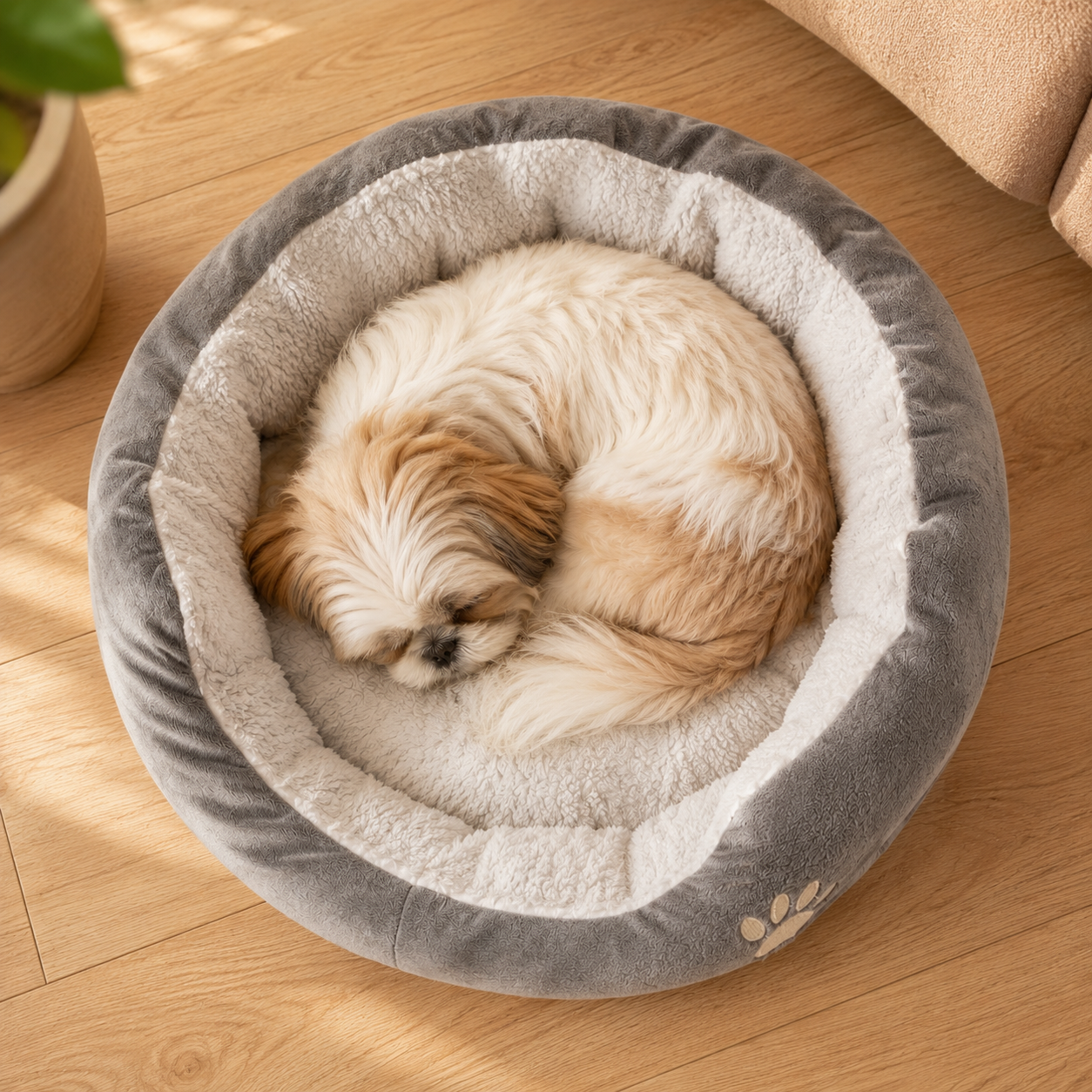 Oalirro Self-Warming Bed features - self-warming, machine washable, non-slip base